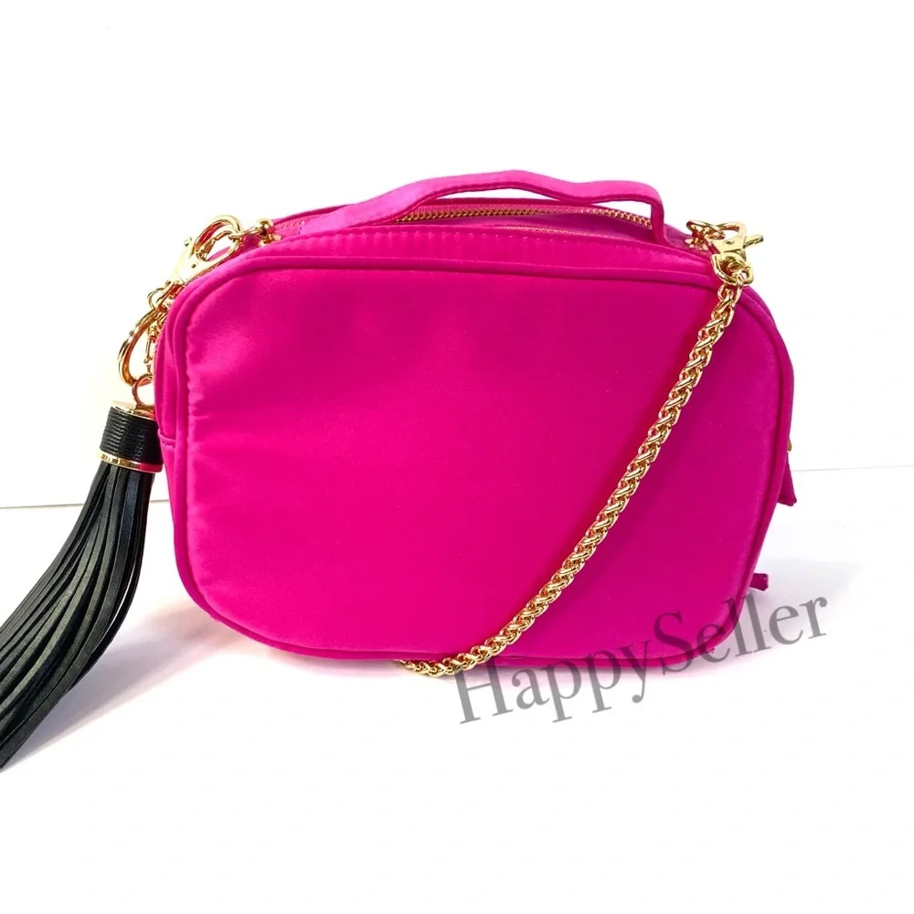 Prada Crossbody Bag Pouch Makeup Cosmetic Vanity Case Candy Pink Organizer New - Picture 6 of 13